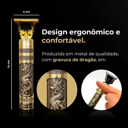 Cortador de Cabelo T9 Profissional Para Barba Masculina - Designer Aleatório - Imagem 6