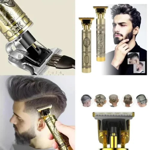 Cortador de Cabelo T9 Profissional Para Barba Masculina - Designer Aleatório - Imagem 2