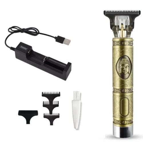 Cortador de Cabelo T9 Profissional Para Barba Masculina - Designer Aleatório - Imagem 8