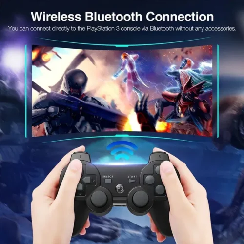 Jogando com o Controle do PS3 Dual Shock Sem Fio Bluetooth Wireless