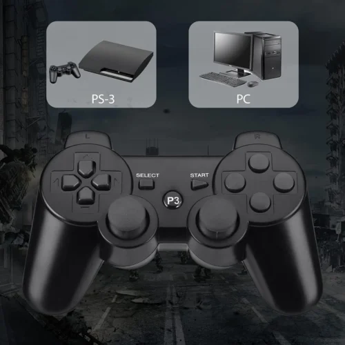 Controle para PS3 Dual Shock Sem Fio Bluetooth Wireless