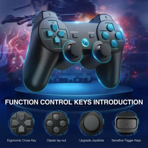 Detalhes do Controle do PS3 Dual Shock Sem Fio Bluetooth Wireless